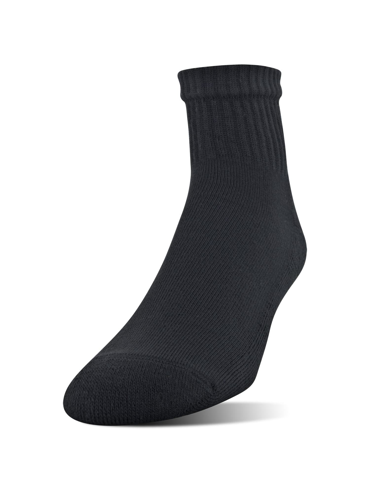 Gildan Adult Men's Half Cushion Terry Foot Bed Ankle Casual Socks, OS One Size, 12-Pack