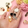 thumbnail image 5 of 10 Pcs Ring Blank, Adjustable Finger Ring Blank Base Fit 12mm Round for Jewelry Making, Black, 5 of 7