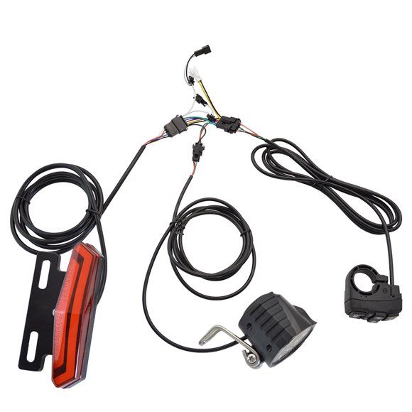 Bicycle Headlight and Tail Light Set 24-48V Ebike Turn Signals