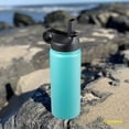 thumbnail image 2 of Wide Mouth Straw Lids Compatible with Most Sports Water Bottles, 1 Lids 2 Long Straws 1 Brushes in 1 Value Pack, 2 of 7