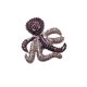 thumbnail image 1 of Broche de broche de vestido de de imitación de cristal de pulpo manchado esmaltado Zulema Broches, 1 of 7