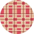 thumbnail image 1 of Ahgly Company Indoor Square Patterned Pastel Orange Area Rugs, 3' Square, 1 of 6
