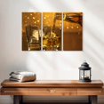 thumbnail image 2 of Elephant Stock Pouring Whiskey Wall Art - Horizontal Multi Panel Canvas - Living Room Wall Decor - Food And Drink Multi Panel - Brown And Orange Decor - 23" x 14", 2 of 4