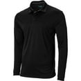 thumbnail image 4 of TGW Men's Solid Long Sleeve Golf Polo Shirt for Golfing Black 2Xl, 4 of 6
