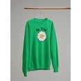thumbnail image 3 of Be Free Heart Daisy Sweatshirt Women -Image by Shutterstock, Female 3X-Large, 3 of 4
