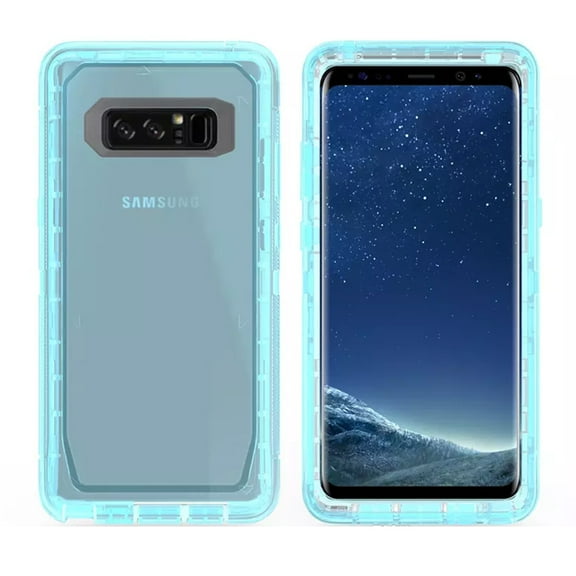 Samsung Galaxy Note 8 Transparent Defender Armor Hybrid Case Cover