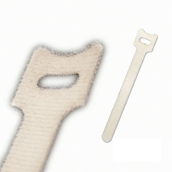 NavePoint 6 Inch Hook and Loop Reusable Strap Cable Cord Wire Ties 100 Pack White