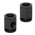 thumbnail image 3 of Brass T Block Fitting, Female G1/4in Thread, Inner Hex Fixing, 29mm Length, 22mm Diameter, Electroplated, BDT-3T, For Computer Water Cool System, 3 of 8