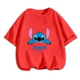 thumbnail image 3 of Camisón bonito de verano para niñas, camiseta con estampado 3D de Lilo y Stitch, camiseta de manga corta con cuello redondo, ropa de moda informal para niñas, 3 of 5