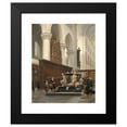 thumbnail image 2 of Johannes Bosboom 15x18 Black Modern Framed Museum Art Print Titled - The Choir of the O.L-Vrouwekerk in Breda with the Tomb of Engelbert II of Nassau (1843), 2 of 5