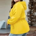 thumbnail image 6 of Fiaer,Womens Oversized Full Zip Jackets,Women's Loose Fit Long Sleeve Snap Buttons Windproof Lightweight Casual Hiking Mountaineering Tops with Pockets Yellow XL, 6 of 6