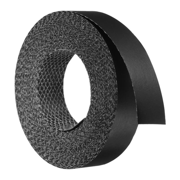 Banda de borde de chapa de madera, tiras de chapa de madera de 3/4 pulgadas x 25 pies para restauración de muebles en negro