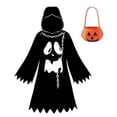 thumbnail image 2 of Ghost Cosplay, Ghost Costume, Ghost Outfit, Ghost Roleplay, Ghost Cos, Ghost Costume Ki'Ds With Pumpkin Bag Halloween Costumes, Black 110, 2 of 4