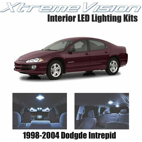 XtremeVision Interior LED for Dodge Intrepid 1998-2004 8 Pieces Cool White Interior LED Kit   Installation Tool