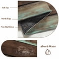 thumbnail image 6 of 8'x10' Area Rugs, Brown Teal Wooden Indoor Outdoor Area Rug for Living Room Bedroom, Vintage Farmhouse Retro Art Washable Bathroom Rugs Kitchen Floor Carpet Mats Home Decor Aesthetic, 6 of 8