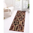 thumbnail image 3 of Unique Loom Saturn Collection Area Rug - Astra (2' 2" x 7' Runner Burgundy/Beige), 3 of 11