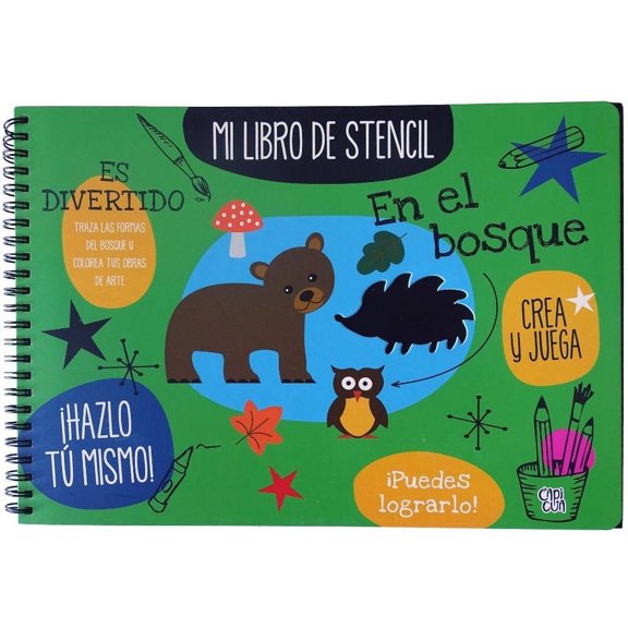 En el Bosque, Mi Libro de Stencil VR Editoras Capicua