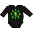 thumbnail image 3 of Inktastic St. Patricks Day shamrocks and hat Boys or Girls Long Sleeve Baby Bodysuit, 3 of 5
