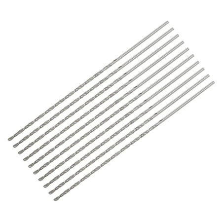 

Uxcell 10Pack 1.5mm Mini Micro Twist Drill Bits High-Speed Steel Extra Long Drill Bit 100mm