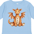 thumbnail image 4 of Inktastic Vintage Knitted Plush Dragon Boys or Girls Long Sleeve Toddler T-Shirt, 4 of 5