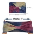 thumbnail image 3 of Wide Headbands For Women Knotted Headband African Women’s Head Wraps Stretchy Turban Hair Accessories Bands Tie Dye 4 Pack, 3 of 6