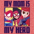 thumbnail image 2 of Boy's Marvel My Mom Is My Hero Cartoon Heroes Performance Graphic Tee Red Heather Medium, 2 of 4