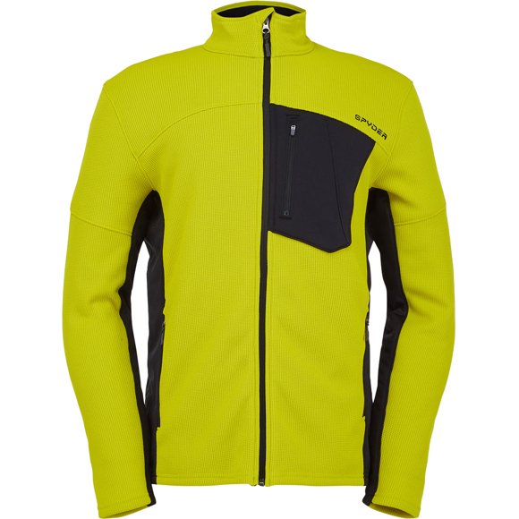 Spyder Manteau à Glissière Intégrale Bandit pour Hommes, Citron, Petit