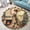 Christmas Fairy9, variant on Circle Area Rug, Gothic Cyber Medusa Washable Non-Slip Floor Carpet, Soft Rug for Living Room Bedroom Decor 24 Inch