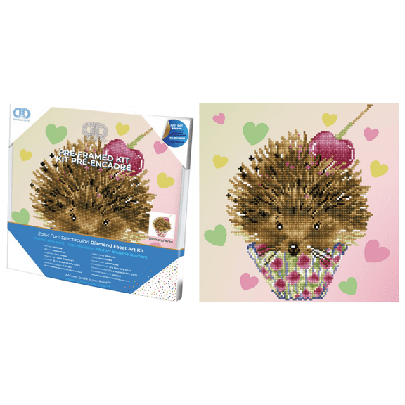 Diamond Dotz Love Prickles with Frame Plant Diamond Painting Kits for Adults - Diamond Art Kits a Relaxing Creative Craft Kit with Dotz Gems 12.6"x12.6"