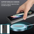 thumbnail image 4 of Magnetic Phone Case for Samsung Galaxy Z Fold4 Compatible for Magsafe, Military-Grade Shockproof Protective Case with Built-in Magnet Circle for Samsung Galaxy Z Fold 4, MS Black, 4 of 9