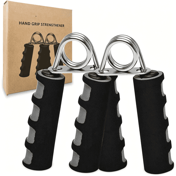 BESTSKY 2 Pack Hand Grip Strengthener Set, Forearm Exerciser, Finger Gripper, Grip Strength Trainer, Soft Foam Hand Exercise for Increasing Wrist, Forearm and Finger Strength
