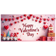 thumbnail image 4 of LUUFILx Valentine's Day Backdrop Banner for Party Background Decorations Romantic Celebration Photography Props Valentines Decors, 4 of 9