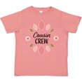 thumbnail image 3 of Inktastic Cousin Crew with Pink Flowers Girls Toddler T-Shirt, 3 of 5