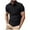 Black, variant on HomeGardon Mens Shirts Turn Down Collar Short Sleeve,Mens Shirts Turn Down Collar Casual Solid-Color Button Pocket Short Sleeve Turndown Collar Shirt,S-XXXL