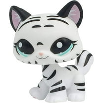 Action Figures Pet LPS #1498 Short Hair Cat White Stands Kitten Perfect Collectible for Pet Lovers
