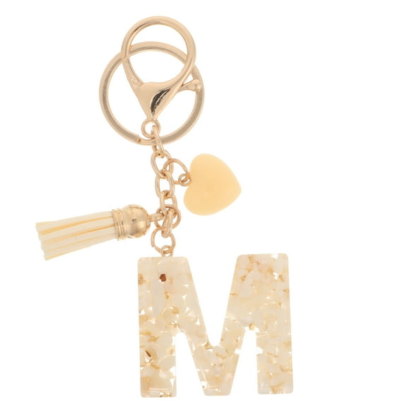 WHAMVOX  Letter Keychain Initial Keychains for Backpacks Travel Miss