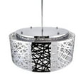 thumbnail image 3 of 9 Light Drum Shade Chandelier with Chrome finish, 3 of 7