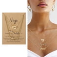 thumbnail image 2 of Twelve Constellations Gold Clavicle Necklace Set with Paper Card for Women Friendship Pendant, 2 of 3