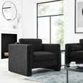 thumbnail image 2 of Armchair Accent Chair, Black, Fabric, Living Kitchen Cafe Bistro Hospitality Restaurant, Modern Contemporary HB34792, 2 of 9