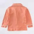 thumbnail image 4 of WOLLED Kids Baby Boys Cotton Pajama Set Button down Long Sleeve Sleepwear Tops 2PCS Outfit Toddler V-Neck Jammies Loungewear for 12m-5 Years, 4 of 9
