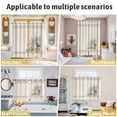 thumbnail image 5 of Summer Coastal Kitchen Curtains Window Panels, Nautical Beach Marine Life Beige Striped Insulated Window Treatment Curtain, Grommet Curtains for Bedroom/Living Room/Bathroom, 2 Piece 52"Wx84"L, 5 of 8