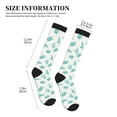 thumbnail image 2 of Lsque Turtle Pattern Sport Compression Socks for Men & Women 15-20 mmHg Knee High Nurse Pregnant Running Medical and Travel Athletic, 2 of 6