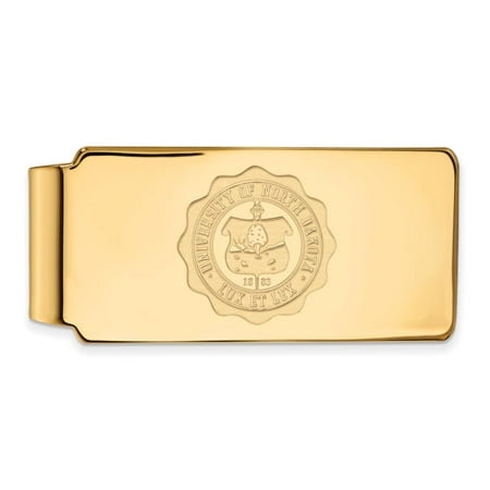North Dakota Money Clip Crest (14k Yellow Gold)