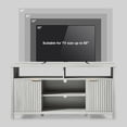 thumbnail image 4 of OAKHAM Tv Stands for 65 Inch Tv, Mid Century Modern Entertainment Center, TV Console with Fluted Doors Cabinet, Media Console with Storage, Pale Oak, 4 of 8