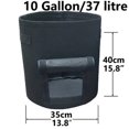 thumbnail image 1 of Thicken Potato Grow Greenhouse Balcony Vegetables Container Pots 35x40cm_Black, 1 of 6