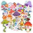 thumbnail image 3 of 35pcs-50pcs Colorful Mushroom Stickers Nature Cartoon Stickers Fantasy Stickers for Laptops Phones Suitcases, 3 of 9