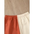 thumbnail image 6 of Kucnuzki 10 Years Big Girls Winter Outfits 11 Years Big Girls Clothes Sets Fashin Long Sleeves Hoodie Sweatshirt Butterfly Print Tank Top Color Block Pants 3pcs Pant Sets Orange, 6 of 10