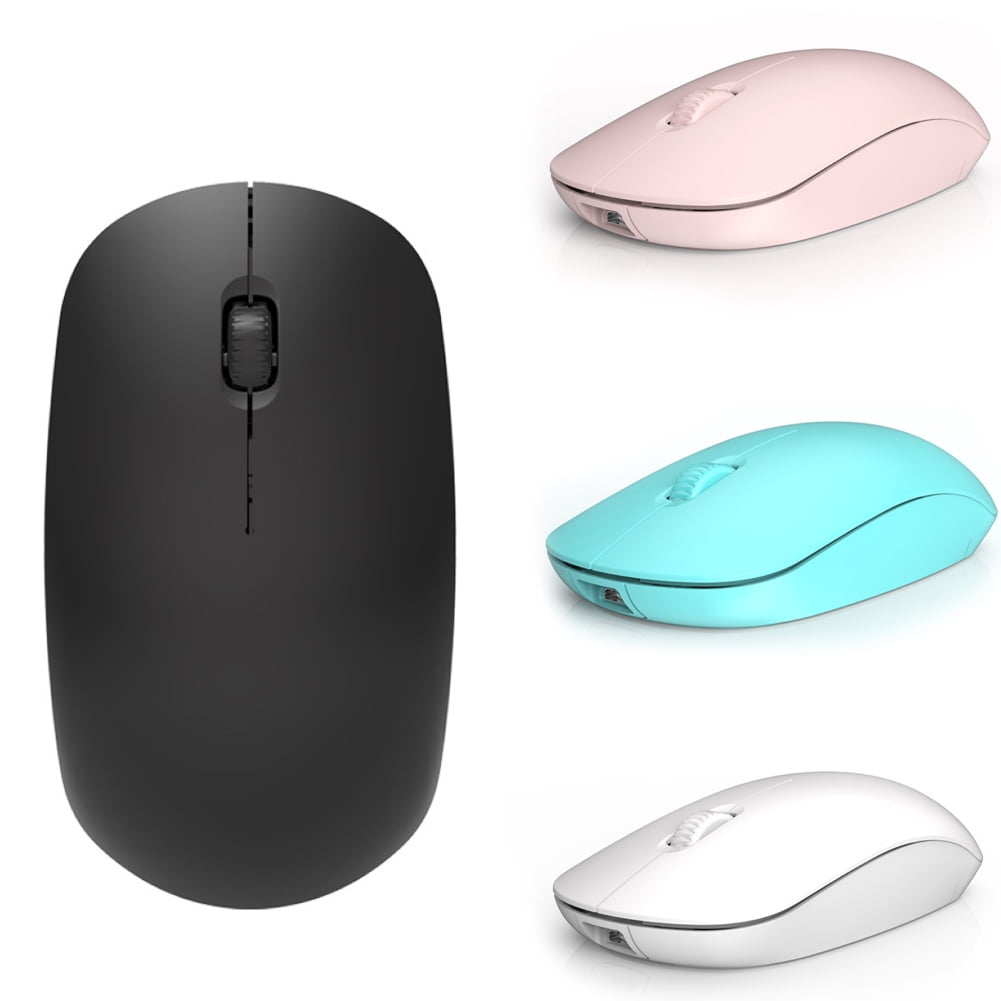 Laptop Ship from USA Wireless Optical Mouse,SIN+MON 2.4 GHz Cute Mini Slim Wireless Mouse with Nano Receiver Portable Mobile Optical Mice for Notebook Purple Less Noise PC Computer