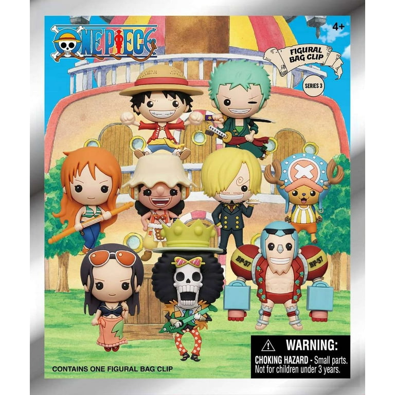 Monogram One Piece Series 3 Figural Bag Clip 2-inch Mystery Pack