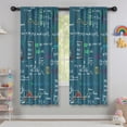 thumbnail image 5 of Blackout Kids Curtains,Math Equations Lab Tools Blue Pattern Childrens Insulated Curtains Set Of 2,Bedroom Essentials,Toddler Room Decor 42"x63", 5 of 5